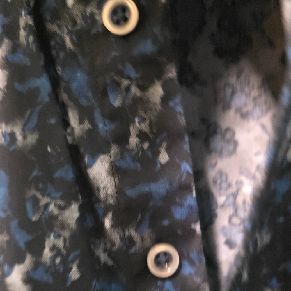 Robert Graham Blue Patterned Button Down Shirt - image 3
